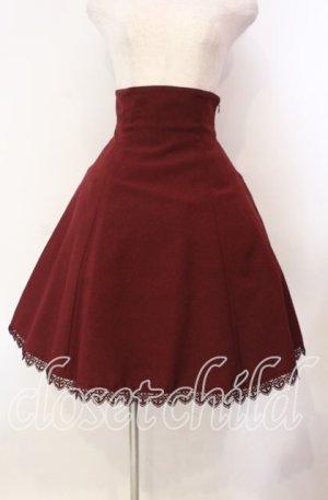 画像: Innocent World / ユリレースフレアースカート M ワイン O-25-11-10-022-IW-SK-OW-OS