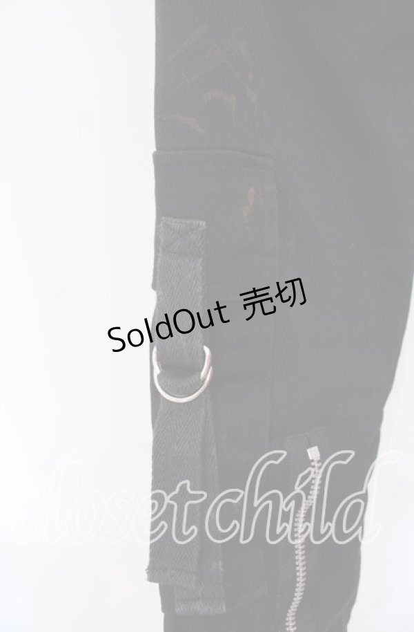 画像3: SEXY DYNAMITE LONDON / ブリーチZIPデザインパンツ XS ブラック O-25-11-10-031-PU-PA-OW-OS (3)