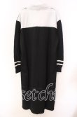 画像3: NieR Clothing / LOGO ZIPPER UNISEX LONGワンピース【ポケット付き】  ブラック×ホワイト O-25-11-11-026-PU-OP-IG-ZT266 (3)