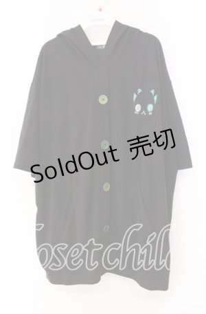 画像: 【SALE】NieR CLOTHING / さらふわポケット付きパーカー  ブラック×シエル O-25-11-11-027-PU-TO-IG-ZT344
