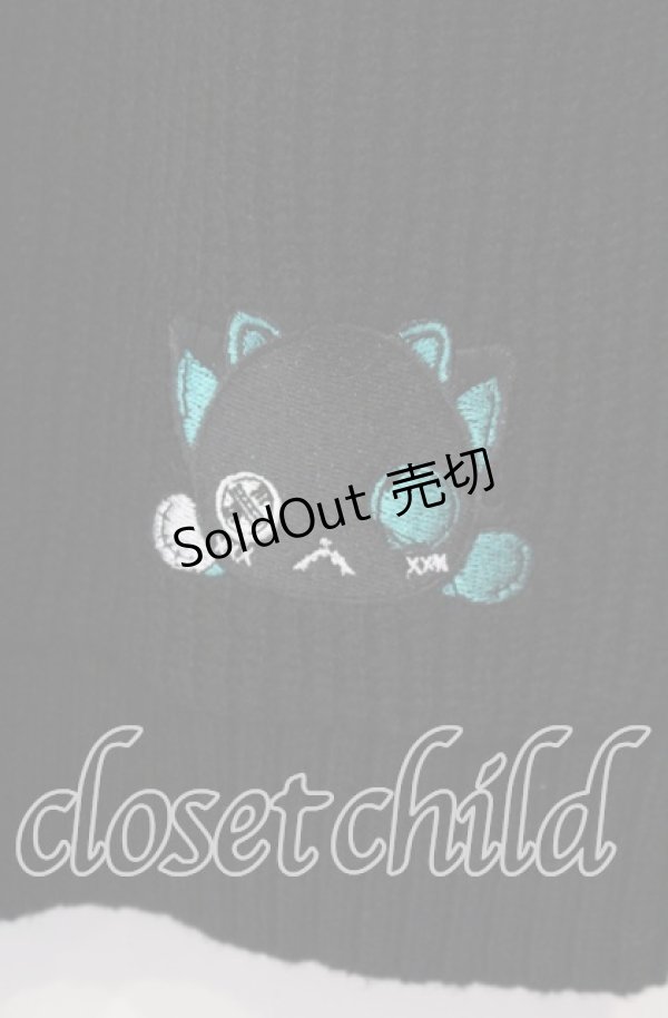 画像2: NieR Clothing / シエル配色ニットカーディガン  ブラック O-25-11-11-029-PU-TO-IG-ZT344 (2)