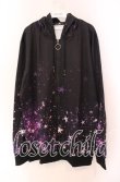 画像1: NieR Clothing / ZIP PARKA【PURPLE STAR】 パーカー  ブラック×パープル O-25-11-11-030-PU-TO-IG-ZT265 (1)