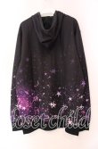 画像2: NieR Clothing / ZIP PARKA【PURPLE STAR】 パーカー  ブラック×パープル O-25-11-11-030-PU-TO-IG-ZT265 (2)