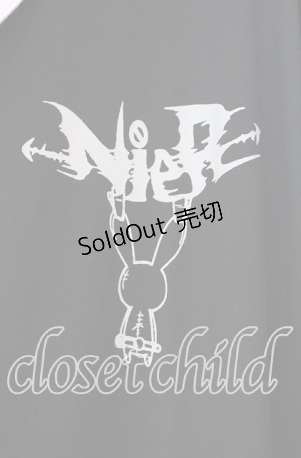 画像2: 【SALE】NieR CLOTHING / 襟付き半袖カットソー  ブラック×ホワイト O-25-11-11-031-PU-TO-IG-ZT265 (2)