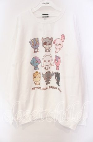 画像: NieR Clothing / プリントトレーナー  ホワイト【CHARACTER】 O-25-11-11-032-PU-TO-IG-OS