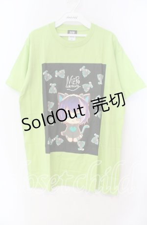 画像: 【SALE】NieR CLOTHING / 擬人化シエルTシャツ  ライトグリーン O-25-11-11-036-PU-TS-IG-ZT339