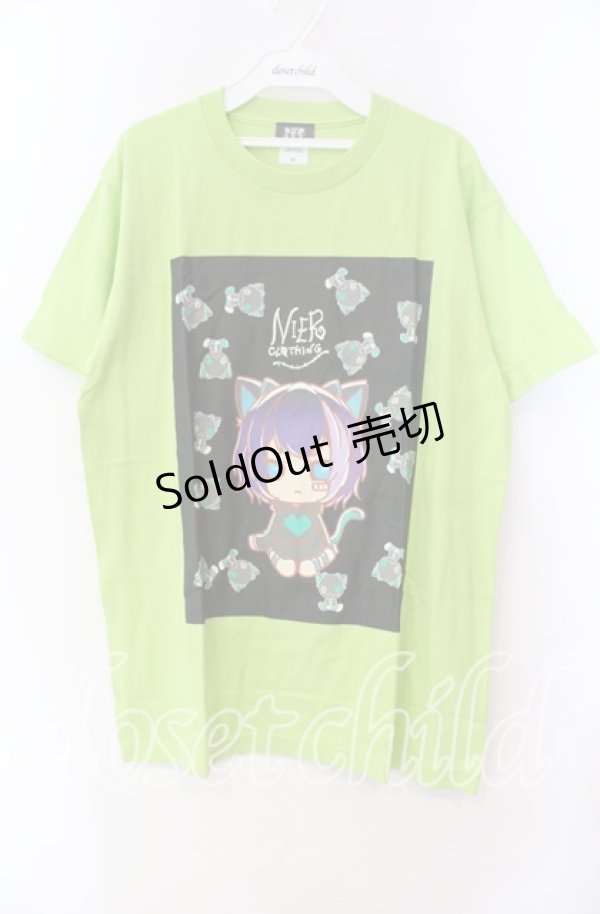 画像1: 【SALE】NieR CLOTHING / 擬人化シエルTシャツ  ライトグリーン O-25-11-11-036-PU-TS-IG-ZT339 (1)