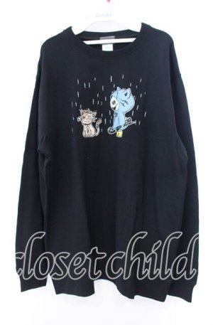画像: NieR Clothing / プリントトレーナー 2XL ミケ NieRちゃん ブラック O-25-11-11-037-PU-TO-IG-OS