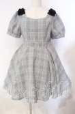 画像1: Amavel / ツインリボンチェックワンピース F クロ O-25-11-11-003-CA-OP-OW-ZT513 (1)