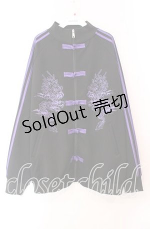 画像: Candy Stripper / DRAGON TRACK JACKET ジャケット  ブラック×パープル O-25-11-11-041-PU-JA-IG-OS