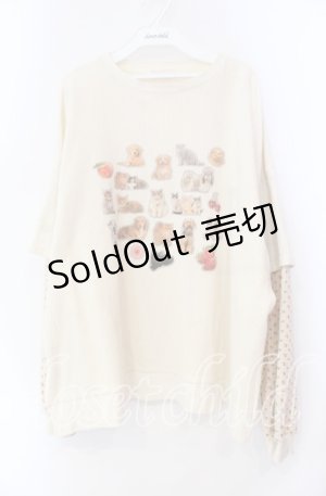 画像: Candy Stripper / STICKERS LAYERED トップス  アイボリー O-25-11-11-042-PU-TO-IG-OS