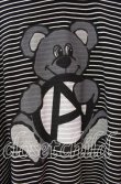 画像2: Candy Stripper / ANARCHY BEAR BORDER フーディ  ブラック×ホワイト O-25-11-11-043-PU-TO-IG-OS (2)