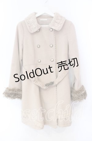 画像: axes femme / レースカラーコート M ベージュ O-25-11-11-044-AX-CO-OW-OS