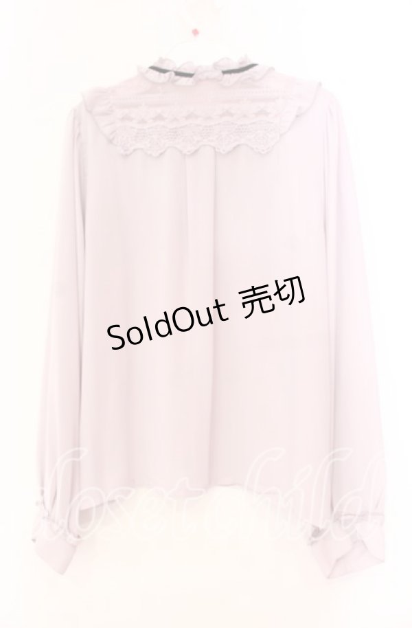 画像3: axes femme / ブローチ付ヴィンテージブラウス M ラベンダー O-25-11-11-046-AX-BL-OW-OS (3)