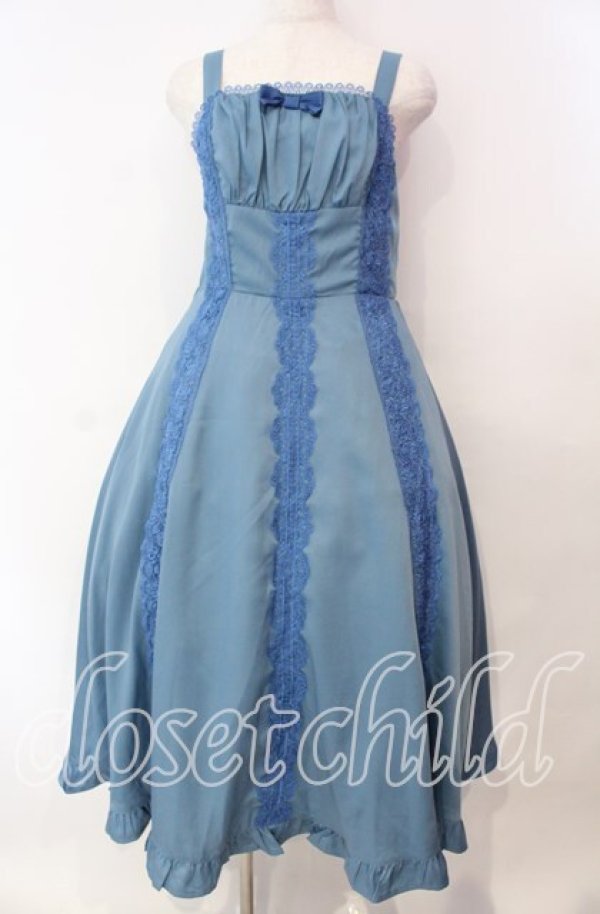 画像1: Chalmiere / シュエットジャンパースカート  ブルー O-25-11-11-004-LO-OP-IG-OS (1)