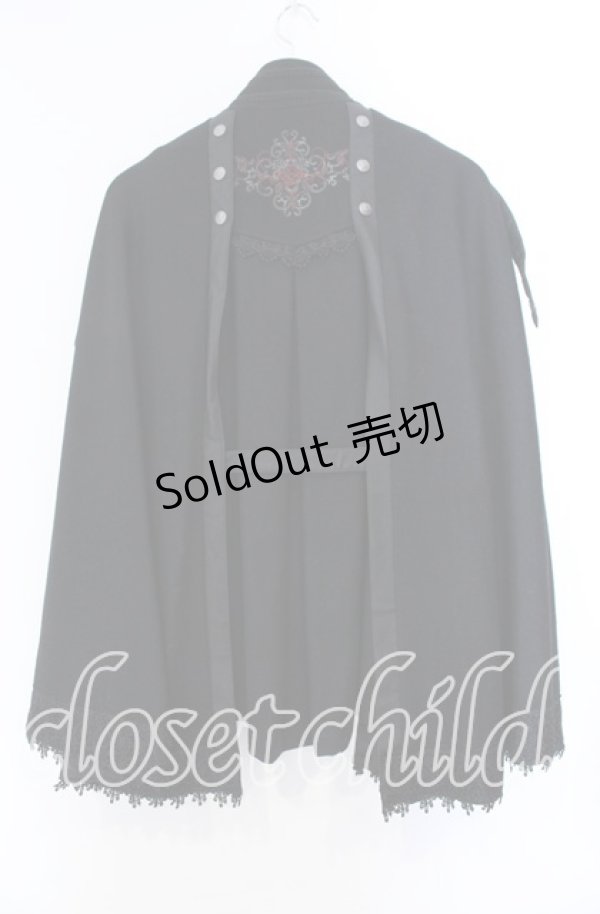 画像4: Ozz oneste / ケープコート  ブラック O-25-11-11-050-OO-CO-OW-OS (4)