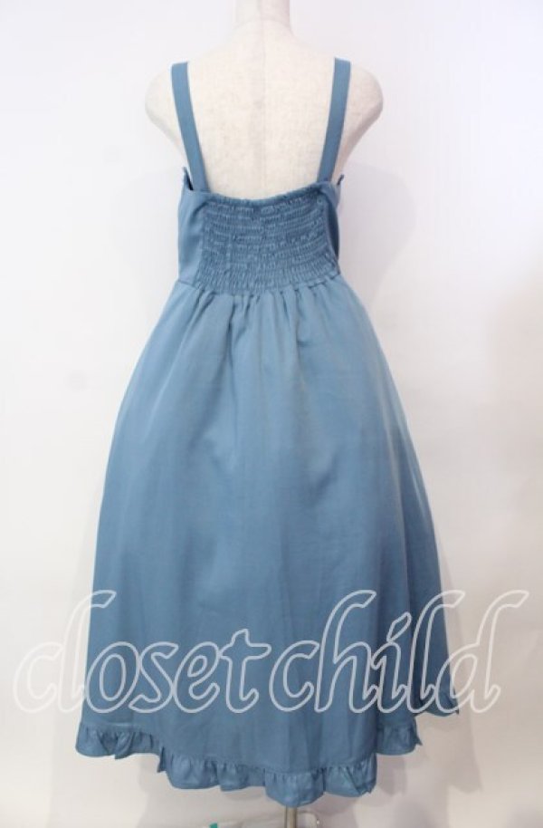 画像4: Chalmiere / シュエットジャンパースカート  ブルー O-25-11-11-004-LO-OP-IG-OS (4)