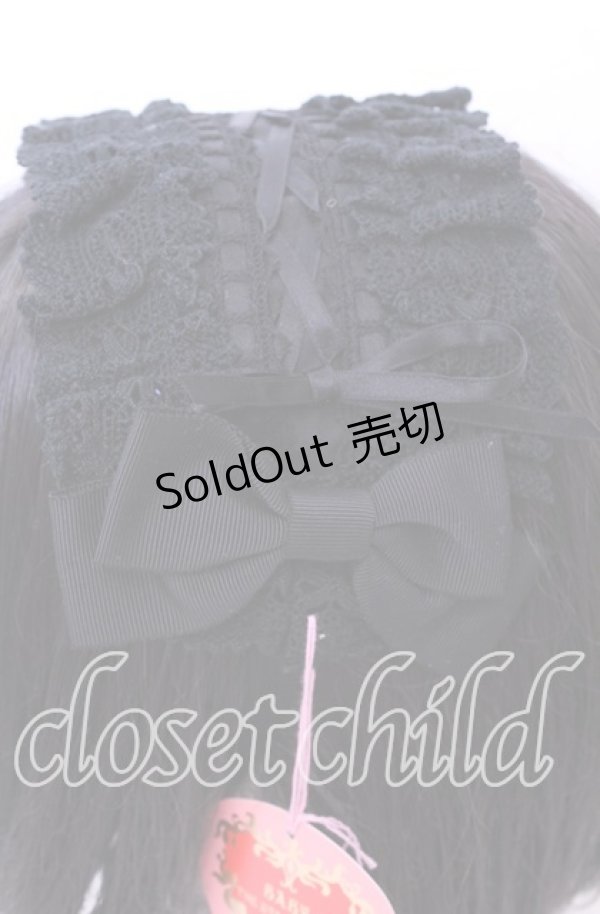 画像2: BABY, THE STARS SHINE BRIGHT / はしごレースのスピンドールヘッドドレス  クロ×クロ O-25-11-11-1036-BA-AC-IG-OS (2)