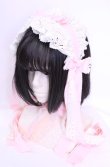 画像1: BABY, THE STARS SHINE BRIGHT / ロングリボンレースヘッドドレス  ピンク×シロ O-25-11-11-1038-BA-AC-IG-OS (1)