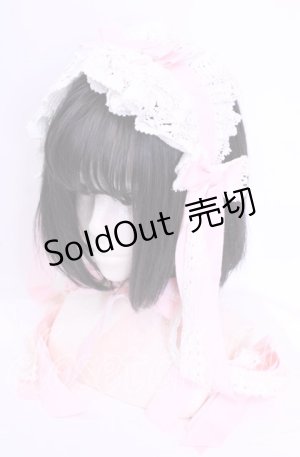 画像: BABY, THE STARS SHINE BRIGHT / ロングリボンレースヘッドドレス  ピンク×シロ O-25-11-11-1038-BA-AC-IG-OS