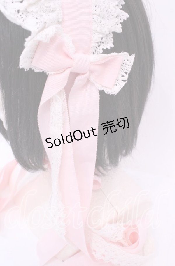 画像2: BABY, THE STARS SHINE BRIGHT / ロングリボンレースヘッドドレス  ピンク×シロ O-25-11-11-1038-BA-AC-IG-OS (2)