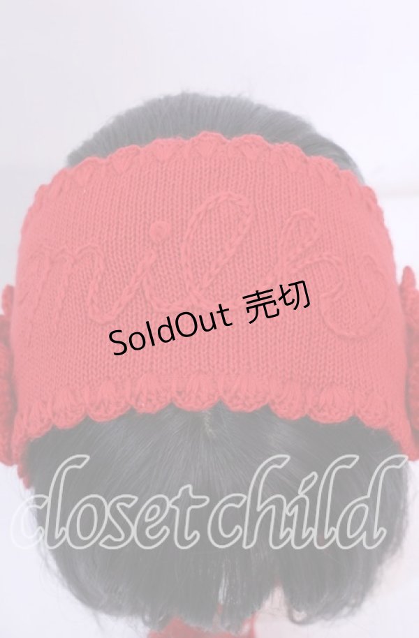 画像3: MILK / ニットヘッドドレス  アカ O-25-11-11-1039-ML-AC-IG-OS (3)