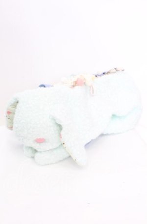 画像: 牧場仕立て / ぽこぽこ本体にラムネ色の春待ちうさぎバッグ  ラムネ O-25-11-11-1003-LO-BG-OW-OS