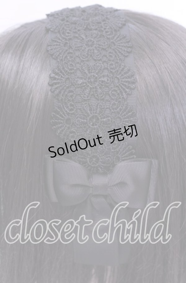 画像2: m petit by misako / TT*AMレースカチューシャ  クロ O-25-11-11-1041-LO-AC-IG-OS (2)