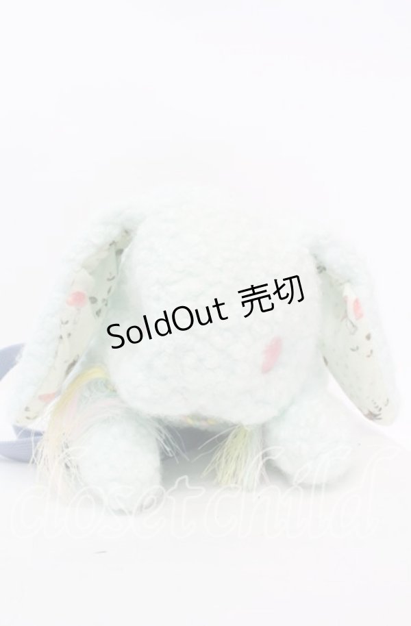 画像2: 牧場仕立て / ぽこぽこ本体にラムネ色の春待ちうさぎバッグ  ラムネ O-25-11-11-1003-LO-BG-OW-ZT274 (2)