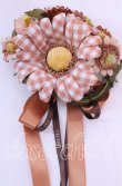 画像1: PINK HOUSE / ギンガムブーケコサージュ  オレンジ系 O-25-11-11-1048-LO-AC-OW-OS (1)