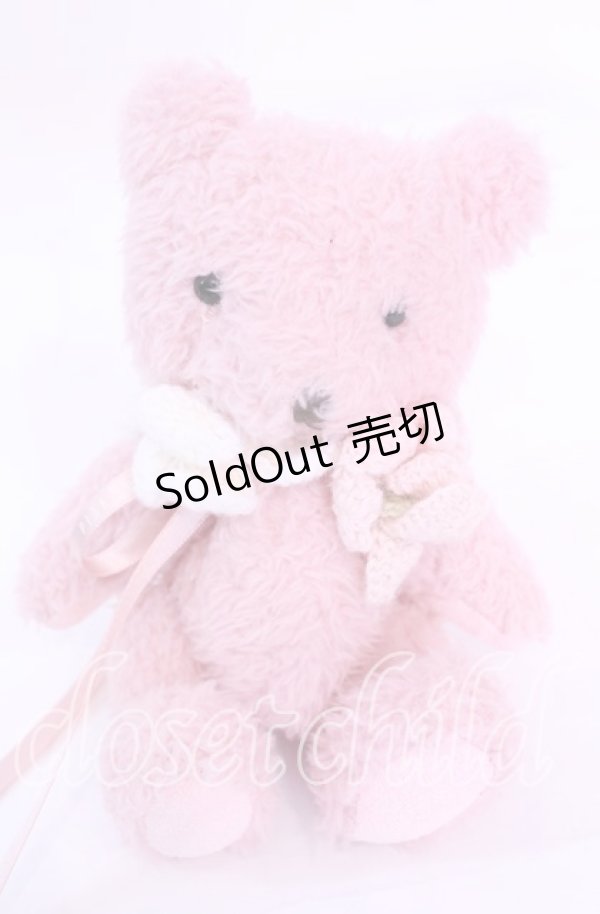 画像1: PINK HOUSE / 桜Teddyぬいぐるみコサージュ  ピンク O-25-11-11-1050-LO-ZA-OW-ZT433 (1)