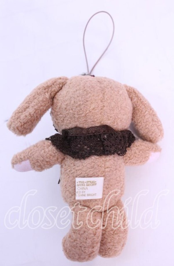 画像2: BABY, THE STARS SHINE BRIGHT / うさくみゃちゃんストラップ  ブラウン O-25-11-11-1051-BA-ZA-OW-OS (2)