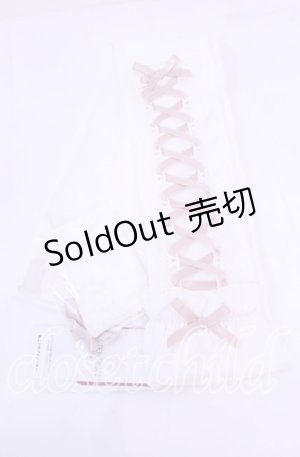 画像: axes femme POETIQUE / レースアップＵＶグローブ  ピンク O-25-11-11-1054-AX-ZA-IG-OS