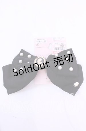 画像: m petit by misako / AM*NIPLバレッタ  クロ O-25-11-11-1058-LO-AC-IG-OS