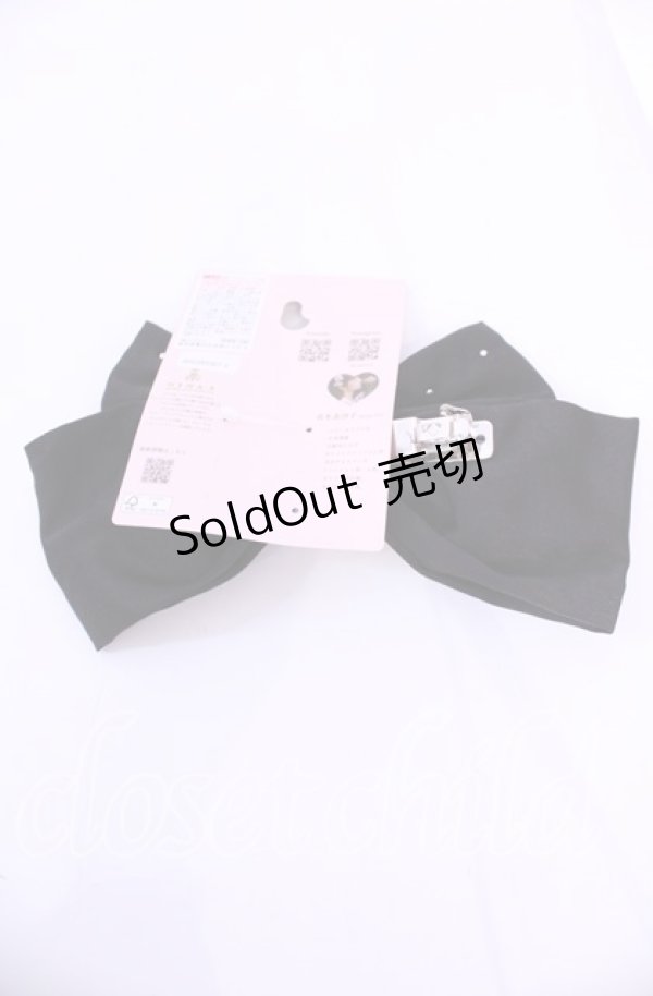 画像2: m petit by misako / AM*NIPLバレッタ  クロ O-25-11-11-1058-LO-AC-IG-OS (2)