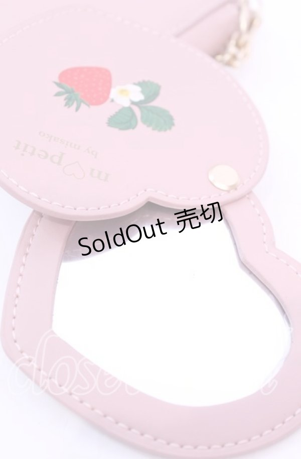 画像3: m petit by misako / AMハートミラーツキポーチ  ピンク O-25-11-11-1060-LO-ZA-IG-OS (3)