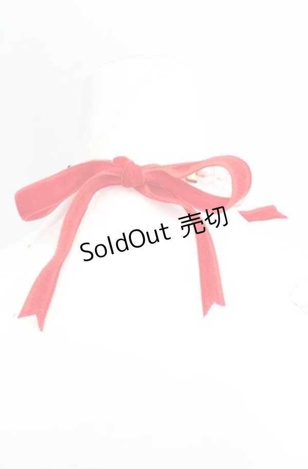 画像2: Angelic Pretty / リボンオーナメントジャンパースカート チョーカー単品  アカ O-25-11-11-1061-AP-AC-IG-OS (2)