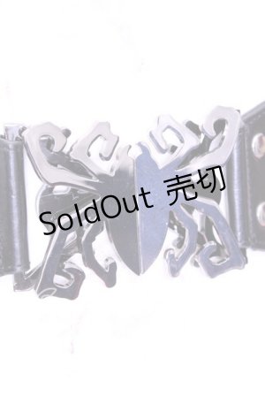 画像: KREEP SVILLE666 / Spider Waist Belt ベルト  ブラック×ガンメタ O-25-11-11-1062-PU-ZA-IG-ZT