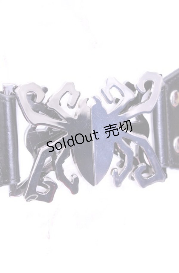 画像1: KREEP SVILLE666 / Spider Waist Belt ベルト  ブラック×ガンメタ O-25-11-11-1062-PU-ZA-IG-ZT (1)