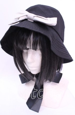 画像: m petit by misako / サンリオコラボリボンバケットハット  クロ O-25-11-11-1064-LO-AC-OW-OS