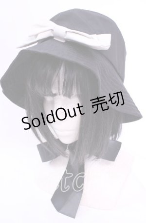 画像: m petit by misako / サンリオコラボリボンバケットハット  クロ O-25-11-11-1064-LO-AC-OW-ZT87