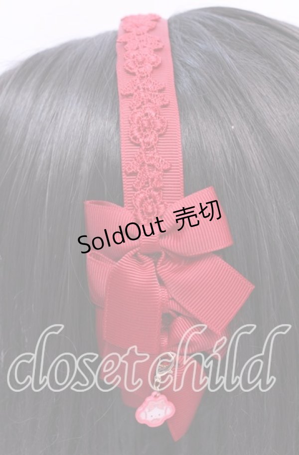 画像2: m petit by misako / サンリオコラボカチューシャ  ワイン（こぎみゅん） O-25-11-11-1065-LO-AC-OW-ZT (2)