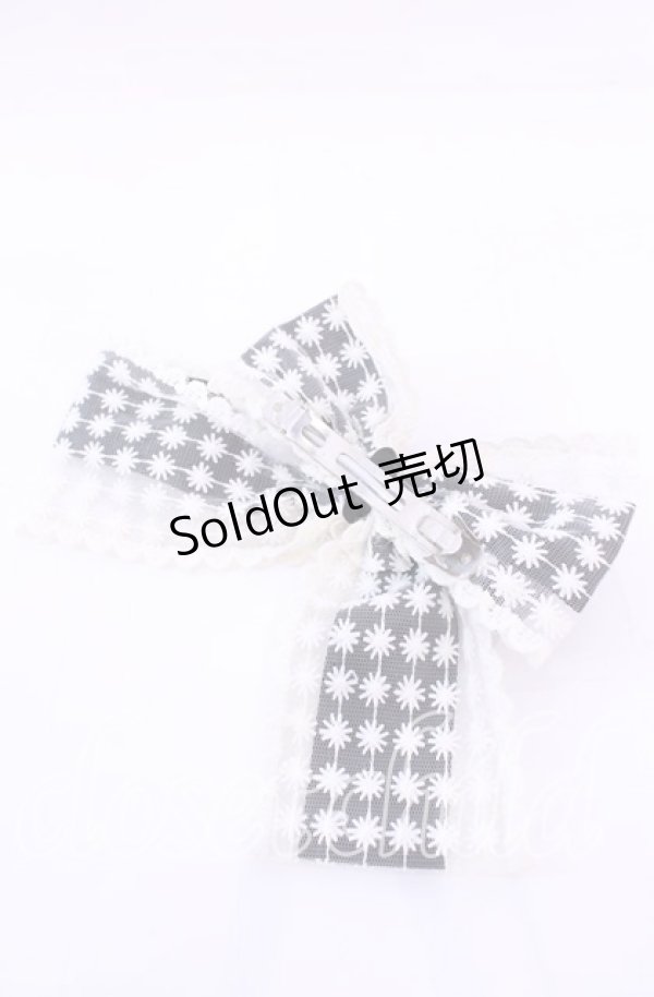 画像3: m petit by misako / クロミリボンバレッタ  クロ O-25-11-11-1068-LO-AC-OW-ZT168-F002 (3)