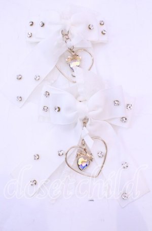 画像: LIZ LISA / ハートチャームクリップ  シロ O-25-11-11-1069-LO-AC-OW-OS