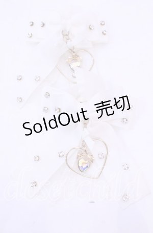 画像: 【SALE】LIZ LISA / ハートチャームクリップ  シロ O-25-11-11-1069-LO-AC-OW-ZT168-F006