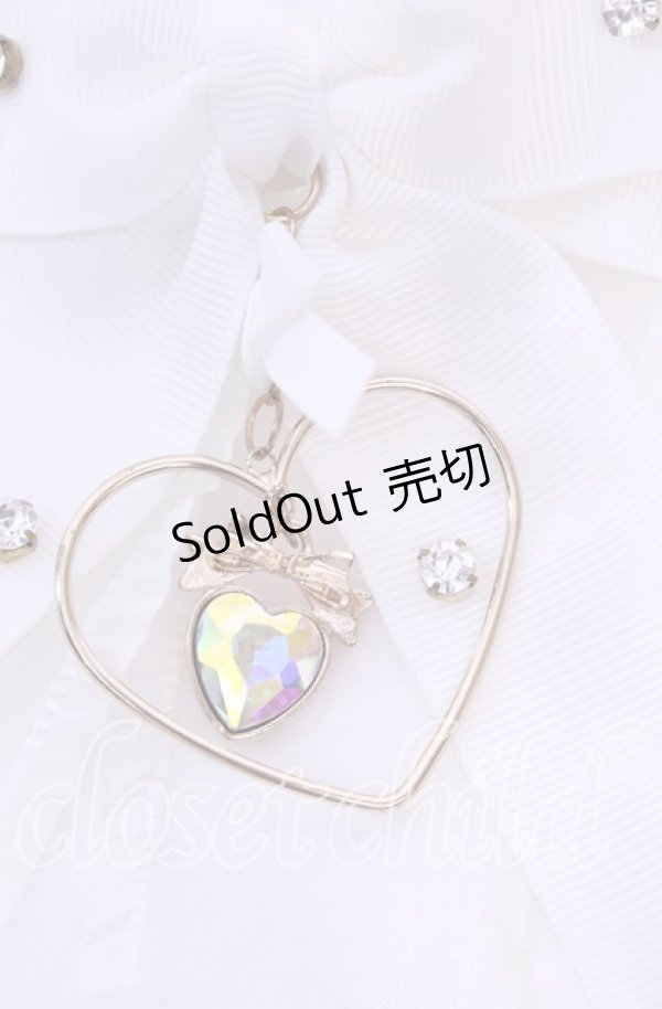 画像2: 【SALE】LIZ LISA / ハートチャームクリップ  シロ O-25-11-11-1069-LO-AC-OW-ZT168-F006 (2)