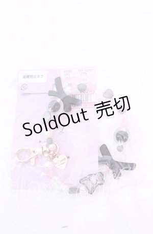 画像: m petit by misako / サンリオキャラクターズコラボ クロミ リボンバッグチャーム  クロ O-25-11-11-1071-LO-ZA-OW-OS