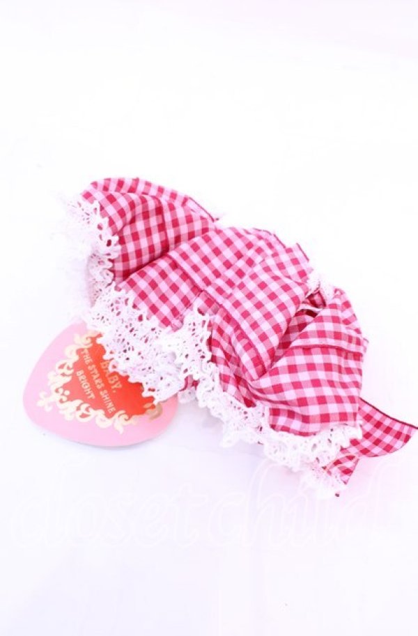 画像3: BABY, THE STARS SHINE BRIGHT / Flancesca Ribbonシュシュ  えんじ×ピンク O-25-11-11-1074-BA-ZA-OW-OS (3)