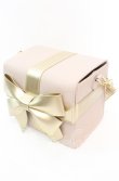 画像1: Fi.n.t / 多重リボンプレゼントボックスバッグ  ベージュ×ゴールド O-25-11-11-1005-CA-BG-OW-OS (1)