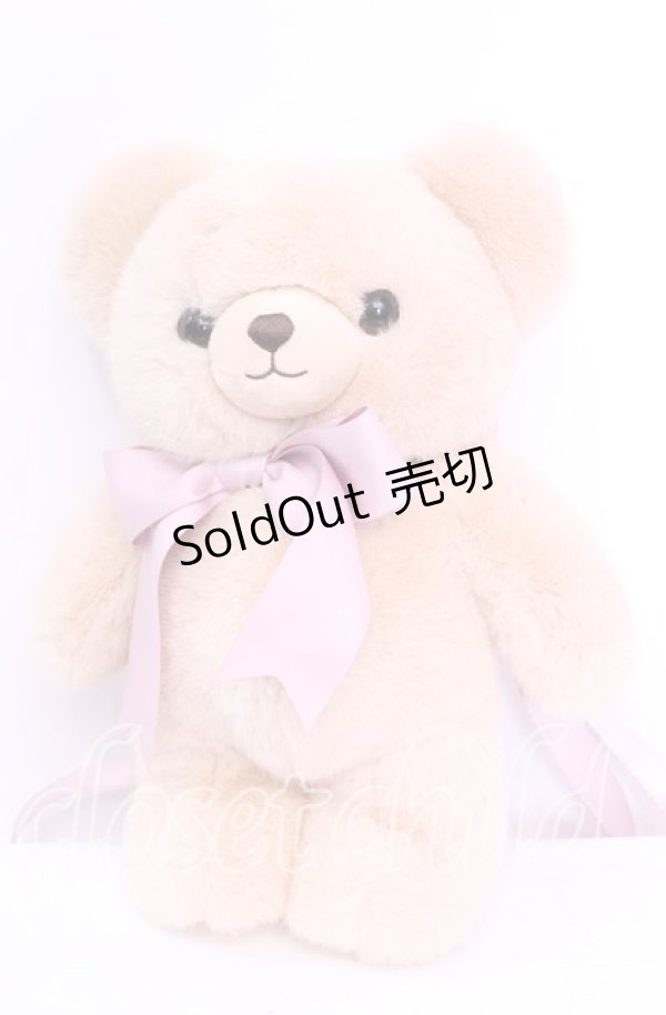 画像1: Chalmiere / フラッフィベアぬいぐるみバッグ  ベージュ×ピンク O-25-11-11-1078-LO-BG-IG-OS (1)